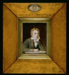 Porträtminiatur von John Keats, ca. 1818